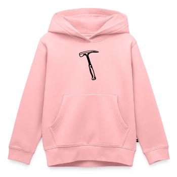 hammer - Kinder Premium Organic Hoodie - Rosa - Vorne - AI Model Kid Female (0cm)