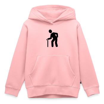 Rentner - Kinder Premium Organic Hoodie - Rosa - Vorne - AI Model Kid Female (0cm)