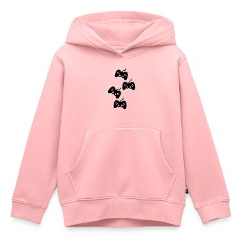 gaming - Sweat Premium à capuche enfant bio - rose - Devant - AI Model Kid Female (0cm)