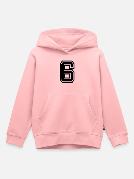 6 - Sweat Premium à capuche enfant bio - rose