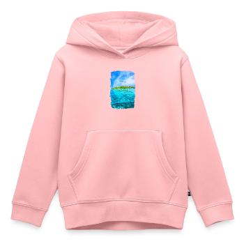 Fiji Wasser Insel Strand - Kinder Premium Organic Hoodie - Rosa - Vorne - AI Model Kid Female (0cm)