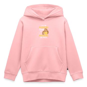 Je déteste les gens misanthrope de foule - Sweat Premium à capuche enfant bio - rose - Devant - AI Model Kid Female (0cm)
