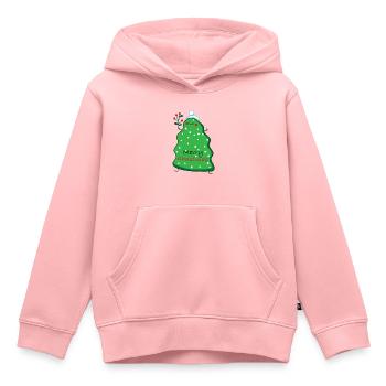 Christmas Tanne - Kinder Premium Organic Hoodie - Rosa - Vorne - AI Model Kid Female (0cm)