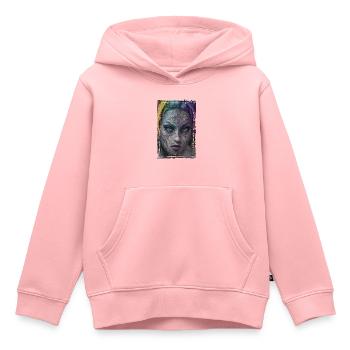 Graffiti Street Art Spray Colors Cool Artist Retro - Kids Premium Organic Hoodie - rose - Front - AI Model Kid Female (0cm)
