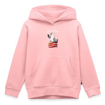 Bist Du Dösig Möwe Norddeutschland - Kinder Premium Organic Hoodie - Rosa - Vorne - AI Model Kid Female (0cm)