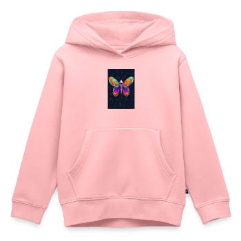 Totenkopf-Sphinx - Kinder Premium Organic Hoodie - Rosa - Vorne - AI Model Kid Female (0cm)