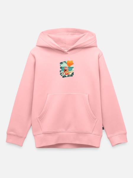 Sommer Retro - Kinder Premium Organic Hoodie - Rosa