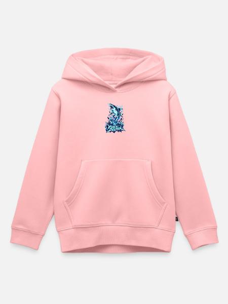 Volt Deeper Blitzhai - Kinder Premium Organic Hoodie - Rosa