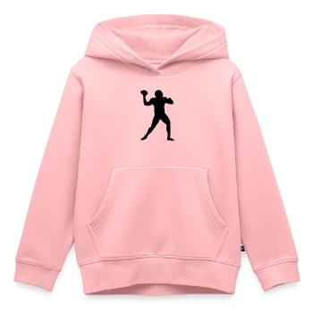 Football Footballspieler Quarterback - Kinder Premium Organic Hoodie - Rosa - Vorne - AI Model Kid Female (0cm)