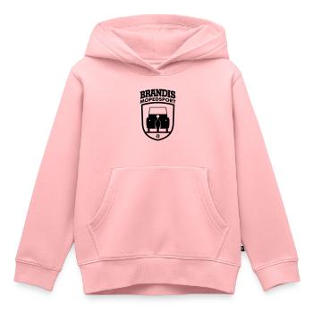 Krause Duo Mopedsport Brandis Emblème - Sweat Premium à capuche enfant bio - rose - Devant - AI Model Kid Female (0cm)