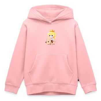 Prinzessin Schwein Märchen - Kinder Premium Organic Hoodie - Rosa - Vorne - AI Model Kid Female (0cm)