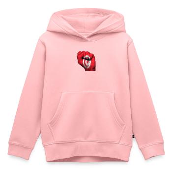Fist Tunisia - Kids Premium Organic Hoodie - rose - Front - AI Model Kid Female (0cm)