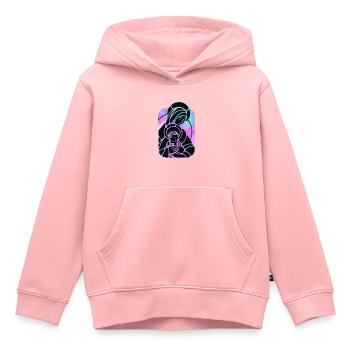 Christentum - Kinder Premium Organic Hoodie - Rosa - Vorne - AI Model Kid Female (0cm)