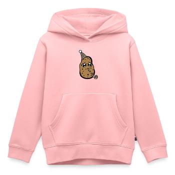 alleine einsam gesicht suess niedlich kleine gebur - Kinder Premium Organic Hoodie - Rosa - Vorne - AI Model Kid Female (0cm)