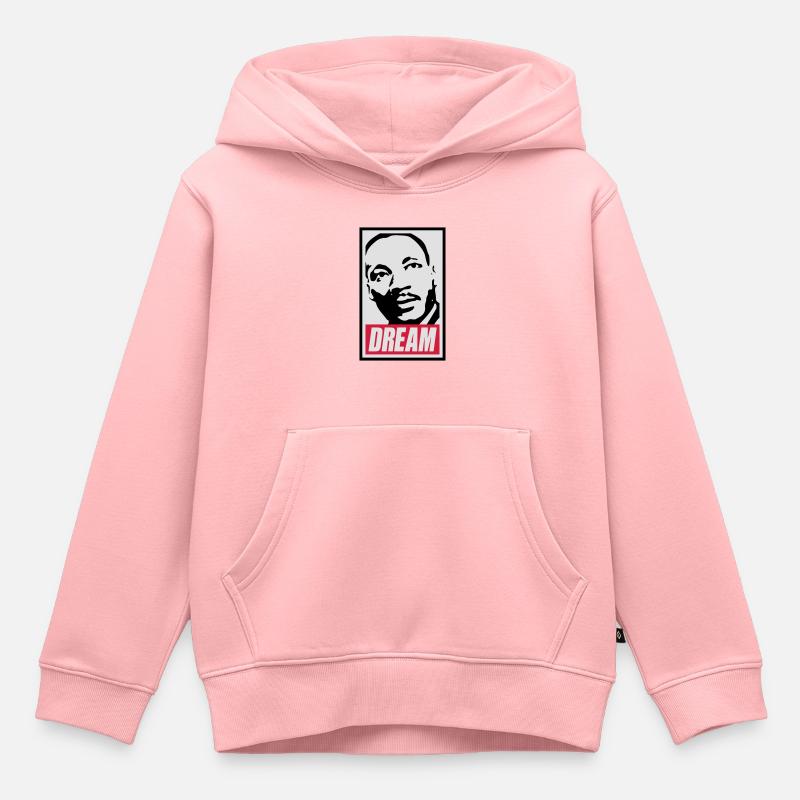 Obey x Dream MLK - Sweat Premium à capuche enfant bio - rose