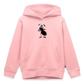 Ameise zieht Augenlied runter - Kinder Premium Organic Hoodie - Rosa - Vorne - AI Model Kid Female (0cm)