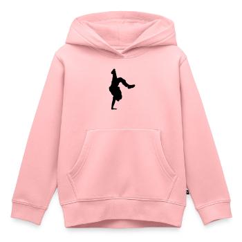Hip Hop 5 - Sweat Premium à capuche enfant bio - rose - Devant - AI Model Kid Female (0cm)