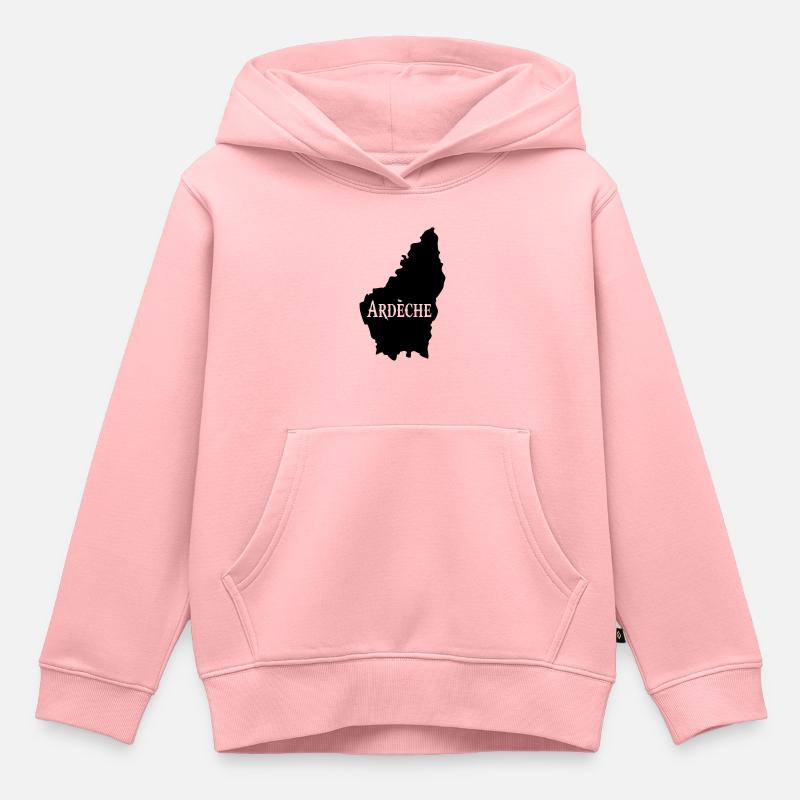 Ardèche ardeche Ardèchois - Sweat Premium à capuche enfant bio - rose