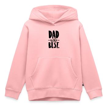 Dad is the best - Kids Premium Organic Hoodie - rose - Front - AI Model Kid Female (0cm)