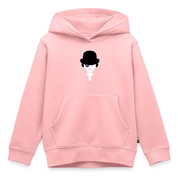 Head of droogie!!! - Kids Premium Organic Hoodie - rose - Front - AI Model Kid Female (0cm)