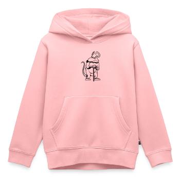 Rat old in a bad mood - Kids Premium Organic Hoodie - rose - Front - AI Model Kid Female (0cm)
