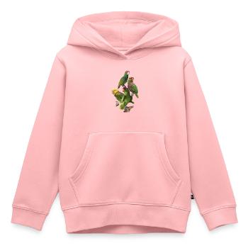 Papageien aus dem Amazonas - Kinder Premium Organic Hoodie - Rosa - Vorne - AI Model Kid Female (0cm)