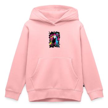 Farbenfrohe Frau - Kinder Premium Organic Hoodie - Rosa - Vorne - AI Model Kid Female (0cm)