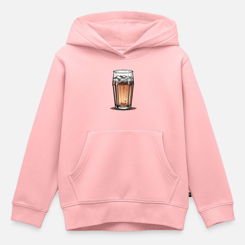 Verre de Cola - Sweat Premium à capuche enfant bio - rose
