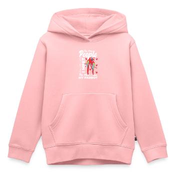 Ara Habitat Animal Tropiques - Sweat Premium à capuche enfant bio - rose - Devant - AI Model Kid Female (0cm)