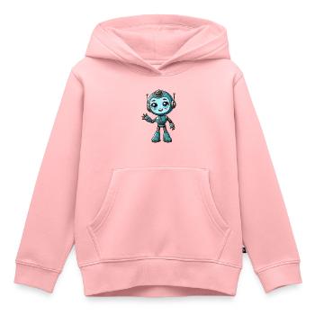 Robot girl - Kids Premium Organic Hoodie - rose - Front - AI Model Kid Female (0cm)