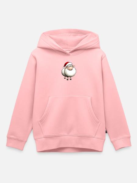 Schafe Weihnachten / Santa Schaf - Kinder Premium Organic Hoodie - Rosa
