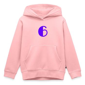 6. HERZLICHEN GLÜCKWUNSCH ZUM GEBURTSTAG. ALLES GUTE ZUM GEBURTSTAG! - Kinder Premium Organic Hoodie - Rosa - Vorne - AI Model Kid Female (0cm)