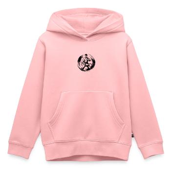 Tattoo Karateka Tradition mit Disziplin und Kraft - Kinder Premium Organic Hoodie - Rosa - Vorne - AI Model Kid Female (0cm)