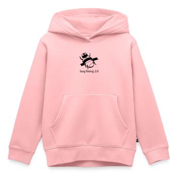 bug fixing einfarbig - Kinder Premium Organic Hoodie - Rosa - Vorne - AI Model Kid Female (0cm)