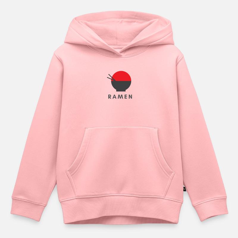 Ramen - Sweat Premium à capuche enfant bio - rose