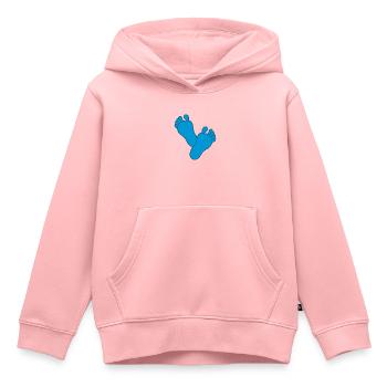 Bébé Pieds Garçon - Sweat Premium à capuche enfant bio - rose - Devant - AI Model Kid Female (0cm)
