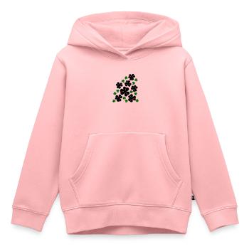 Shamrock/ Klaver - Kinder Premium hoodie biologisch - roze - Voor - AI Model Kid Female (0cm)
