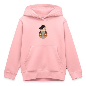 Matroschka Nesrin - Kinder Premium Organic Hoodie - Rosa - Vorne - AI Model Kid Female (0cm)