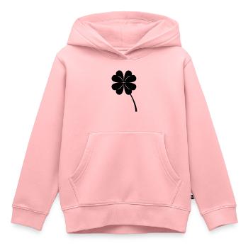 fourleaf_clover - Kinder Premium Organic Hoodie - Rosa - Vorne - AI Model Kid Female (0cm)