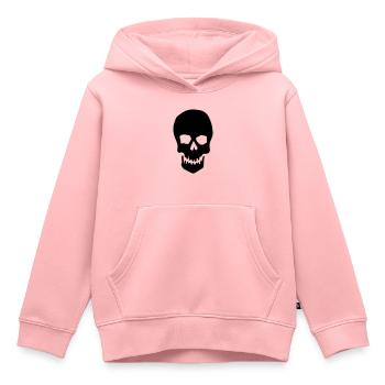 Skull - Sweat Premium à capuche enfant bio - rose - Devant - AI Model Kid Female (0cm)