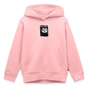 Black Metal Eule - Kinder Premium Organic Hoodie - Rosa - Vorne - AI Model Kid Female (0cm)
