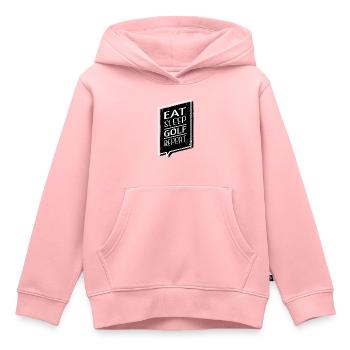 sport putter golfdad golfgift drôles de bowling blagues - Sweat Premium à capuche enfant bio - rose - Devant - AI Model Kid Female (0cm)