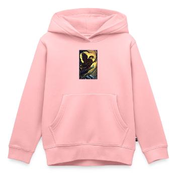 Adler | Vogel | Freiheit | Tiere - Kinder Premium Organic Hoodie - Rosa - Vorne - AI Model Kid Female (0cm)