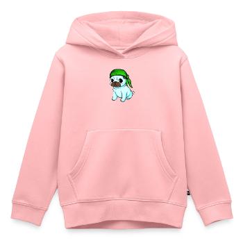 Bandana Mops - Kinder Premium Organic Hoodie - Rosa - Vorne - AI Model Kid Female (0cm)
