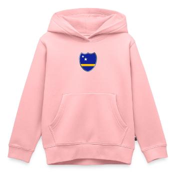 Curacao (Wappen) - Kinder Premium Organic Hoodie - Rosa - Vorne - AI Model Kid Female (0cm)