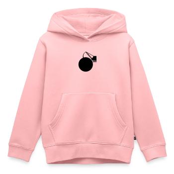chantier - Sweat Premium à capuche enfant bio - rose - Devant - AI Model Kid Female (0cm)