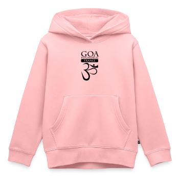 Goa Psychedelic Trance Logo - Kinder Premium Organic Hoodie - Rosa - Vorne - AI Model Kid Female (0cm)