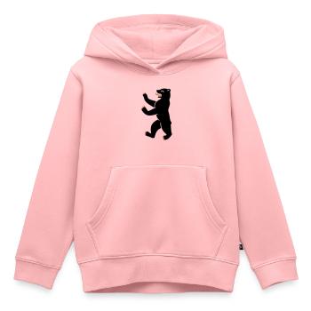 Berliner Bär Single - Kinder Premium Organic Hoodie - Rosa - Vorne - AI Model Kid Female (0cm)