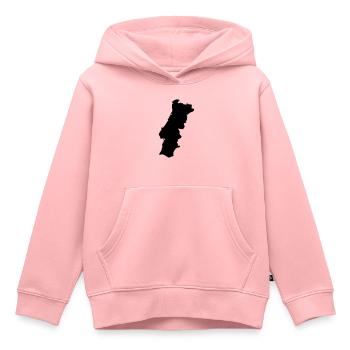 Portugal - Kinder Premium Organic Hoodie - Rosa - Vorne - AI Model Kid Female (0cm)