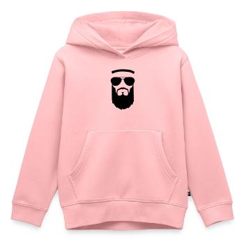 bärtig emir - Kinder Premium Organic Hoodie - Rosa - Vorne - AI Model Kid Female (0cm)
